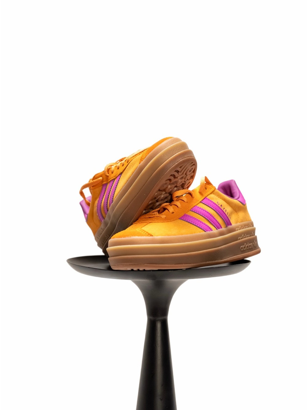 adidas Gazelle Platform Sneakers in Orange and Purple - Picture 4 of 6